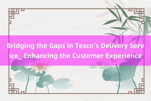 Bridging the Gaps in Tesco’s Delivery Service_ Enhancing the Customer Experience